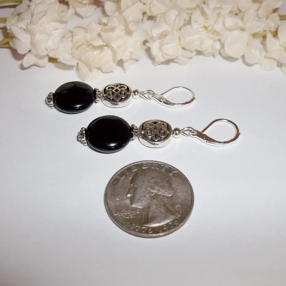 Earrings, Black and Silver Earring Set Celtic Knot NWT Earring Earring Set A059_8